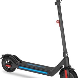 Wheelspeed Electric Scooter, 20-25 Miles & 15 MPH(Pro Ver. 35-40 Miles & 19 MPH) Commuting Electric Scooter, 350W Motor(Pro Ver. 400W) 10" Pneumatic Tires Foldable E-scooter Adult with Rear Suspension
