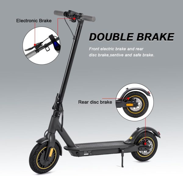 AVPLUS Electric KickScooter, Powerful 500W Motor, 10" Solid Tires, Speed up to19-22 Mph,18-22Miles Range, Smart and Large LCD Display Folding Commuter Electric Scooter for Adults