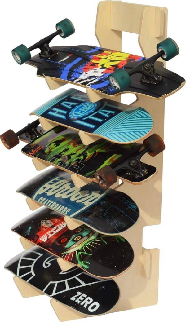 The BOARDROOM Skateboard Longboard Floor Display Rack