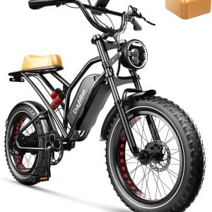 EUY Electric Bike for Adults, Peak 1500W Motor 48V 25Ah Removable Battery Ebike,20'' Fat Tire Electric Bike 30MPH Snow Beach Mountain Moped Electric Bicycle,Upgrade Hydraulic Brake,Dual Suspension